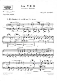 Debussy: La Mer for Piano published by Durand